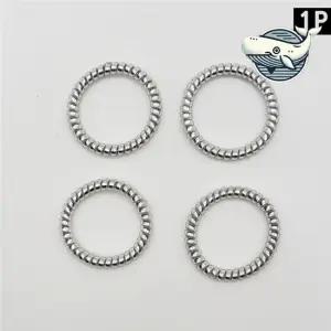 스타일리시한 은색 스프링 머리끈 헤어악세서리 여성머리끈 고무머리끈 고무줄머리끈