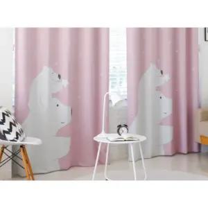 리앤룸 암막 커튼 방 스칸딕디자인 루이스 핑크 창형 BNS