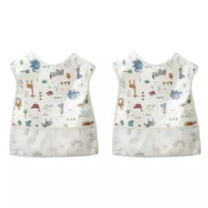 리에또 아기 이유식 용품 준비물 방수 턱받이 조끼 X2 BNS