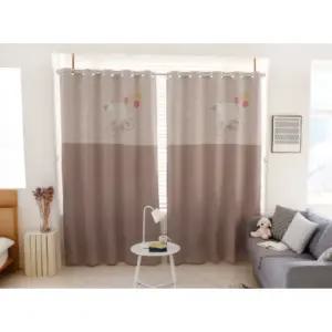 리앤룸 침실 암막 커튼 폴 스칸딕디자인 베이지 중형 BNS