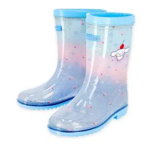 시나모롤 블루 글리터 트로피칼 어린이 아동 PVC 장화