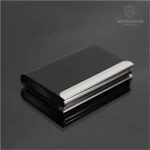 블랙 슬림 가죽 명함케이스 정장용 남성 선물용