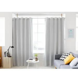 리앤룸 암막 커튼 거실 플랜 심플스타일 그레이 중형 BNS