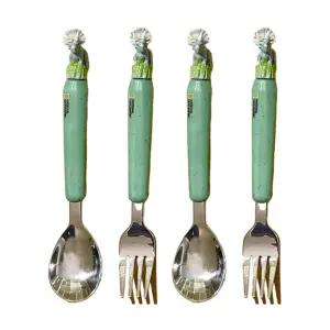 릴팡 유아 스푼 포크 세트 스텐 트리케라톱스 X2개 BNS