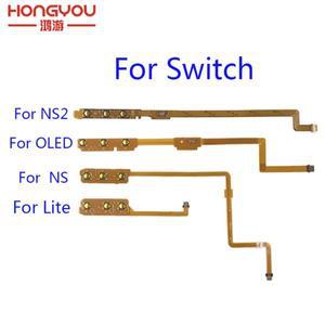 닌텐도 호환 스위치 호환 라이트 NS OLED 수리 부품용 ON OFF 볼륨 버튼 컨트롤 음소거 전원 키 리본 플렉