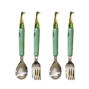 릴팡 유치원 신학기 준비물 유아 스푼 포크 기린 X2 BNS