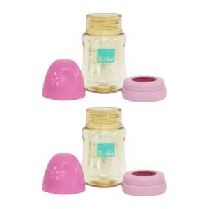 리에또 아기 젖병 노꼭지 출산 선물 200ml 핑크 X2개 BNS