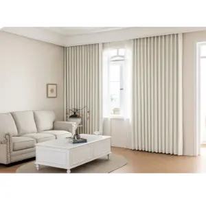 리앤룸 암막 커튼 거실 샬럿 형상기억 중형 스팀밀크 BNS