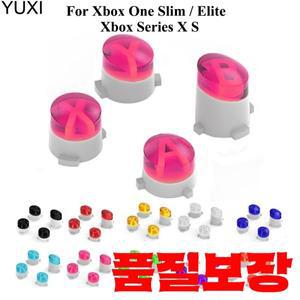 YUXI 1Set 교체 버튼 Xbox One Slim/Elite 시리즈 X S 수리 부품 용 컨트롤러 ABXY Mod 키트