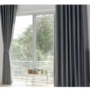 뷰하우스 침실 암막 커튼 데이즈 아일렛 특대형 차콜 BNS