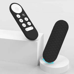Google TV 2020 음성 원격 제어용 Chromecast 원격 제어 보호 커버 쉘용 최신 미끄럼 방지 부드러운 실리콘 케이스