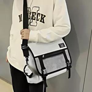 앞 메쉬 포켄 포인트 남여공용 캐주얼 메신져백 핸드백다이어리케이스 지갑형케이스