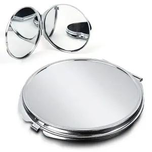 휴대용손거울 접이식 양면 스텐 미니 손거울 원형 작은 화장거울