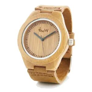 패션시계 대나무손목시계 커플시계-천연가죽밴드