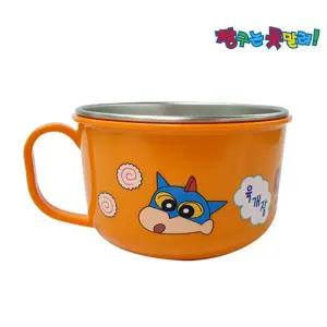 짱구 논슬립 스텐 손잡이 면기영아식기 어린이그릇 캐릭터 키즈
