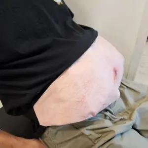 아저씨 똥배가방 힙색 할로윈 이벤트 서프라이즈아빠 남친 선물 남자 여행 코스튬 털복숭이 배불뚝이 인싸