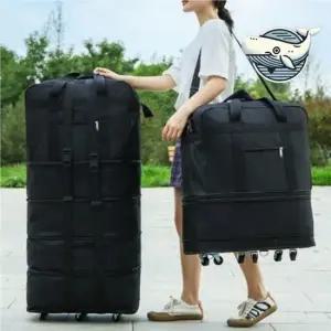 크기조절 가능 백팩형 유학용 수납가방 바퀴형 여행용캐리어 이민가방 보스턴백