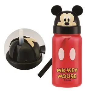 스케이터 캐릭터 빨대 물통 350ml (미키마우스 페이스) (PBS3STD)어린이 키즈 유치원 소풍 물병