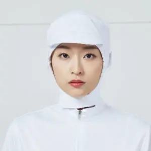 화이트 마스크 고리 스판 위생모 주방모자 위생모자 조리모 조리모자 식품공장