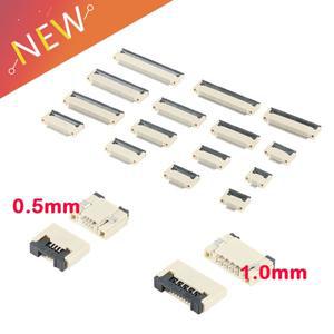 10pcs 0.5mm/1mm 피치 클램 쉘 소켓 FPC FFC 플랫 케이블 커넥터 4P 5P 6P 8P 10P 12P 20P 22P 30P