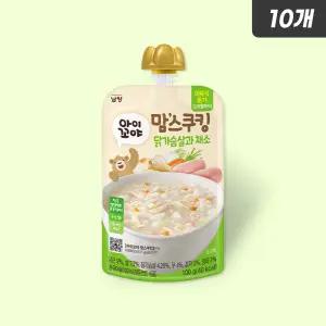 아이꼬야 맘스쿠킹 이유식 닭가슴살과 채소 (6개월부터) 100g, 10개