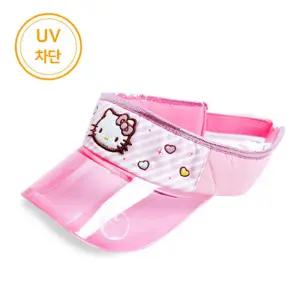 헬로키티 스트라이프 리본 젤리핀캡(752849)어린이여름모자 캐릭터 창모자 챙모자 썬바이저 핑크 여아