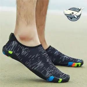 여름 방수 아쿠아 슈즈 남성용 편안한 수영장용 워터슈즈 젤리슈즈 미끄럼방지슬리퍼