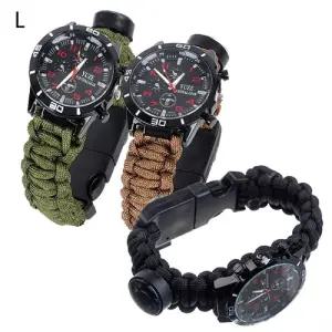 서바이벌 군인시계생존 스포츠 아웃도어 캠핑 백팩킹 야외 다용도 칼시계 손목