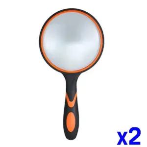 돋보기 100mm 휴대용 x2개 손잡이