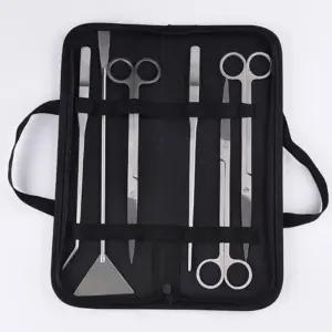 수조 관리 필수 가위 집게 6종 세트 어항 수초 가꾸기 도구 청소기 용품 핀셋 이물질제거 소품 장비 공구