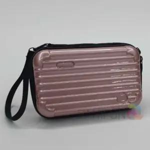 미니하드캐리어파우치 로즈골드 트래블치 작은치 사각치 화장품가방 치메이크업파 PVC치 생리대치 파우치