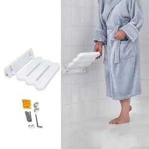 접이식 샤워용 보조 의자 벽면 노인 욕실 요양원 장애인 공간 활용 간이 벽부형 화장실