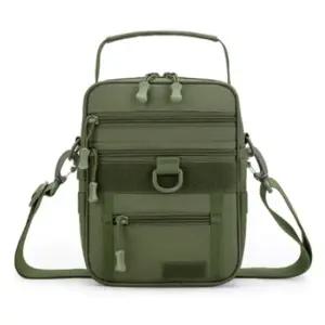 남자 낚시 등산 여행 미니 전술 크로스백 카키 가방 서바이벌가방 등산보조가방
