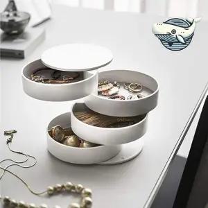 세련된 귀걸이 수납함 악세사리 정리 롤링 화장품보관함 악세사리정리함 수납함