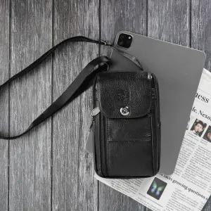 부드러운 텍스처 남성 데일리 백 미니 가죽 크로스백 가죽크로스백 패션크로스백