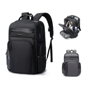 심플 3컬러 남자 직장인 백팩 대학생 USB 멀티포켓 출장용백팩 여행용백팩 정장백팩