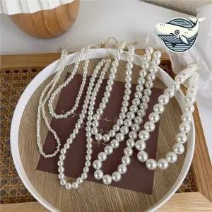 우아한 진주 목걸이 기념일 선물 14mm 진주목걸이 진주 기념일 기념일선물