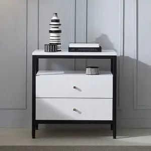 [신세계라이브쇼핑]단단 650 3단 철재 서랍 협탁 MD5248 (수도권무배)