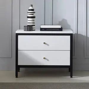 [신세계라이브쇼핑]단단 650 2단 철재 서랍 협탁 MD5247 (수도권무배)