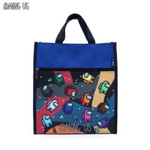 모아존 어몽어스 신발 주머니 블루주니어보조가방 신주머니 실내화수납 어린이 어린이신 캐릭터