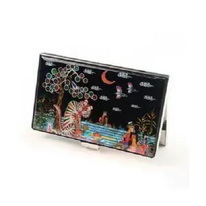 SM)나전 자개명함케이스 까치호랑이 남자명함지갑 명함지갑선물 고급명함지갑