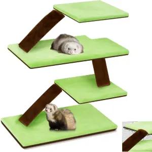 Talltalk 7팩 페럿 케이지 라이너 액세서리 세척 가능한 애완동물 패드 침구 키트 작은 햄스터 쥐 친칠라