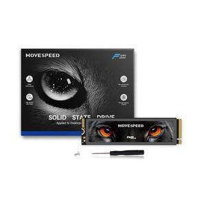 히트싱크 TLC NAND, PCIe 4.0 NVMe M.2 SSD를 탑재한 PS5용 무브 스피드 HB7450 4TB 내장 솔리드 스테이트 드라이브 - 최대 7450MB/s, PS5, 노트북 및 데스크톱과 호환되는 3D NAND 스토리지 확장 기능