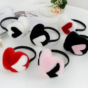 하트 귀마개 털 퍼 도리 겨울 방한 골프 등산 스포츠 패션퍼마개 마게 보온 운동 이어머프 캠핑 헤어밴드