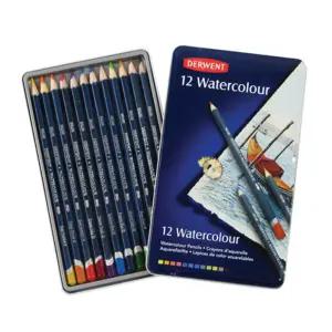 더웬트 수채색연필 12틴케이스 연필 화연필 세트 선물용 고급 전문가 세밀화