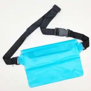 방수 힙색 보조가방 블루 수영장가방 수영장가방 워터파크가방 방수파우치 방수주머니