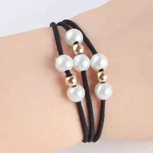 더블진주 헤어끈 머리끈 헤어밴드 ST0569 리본밴드 곱창밴드 곱창머리끈