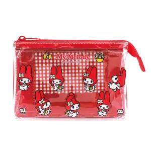마이멜로디 50주년 이중 PVC 파우치(패턴)지갑 파우치 캐릭터치 초등학생치 귀여운 산리오치