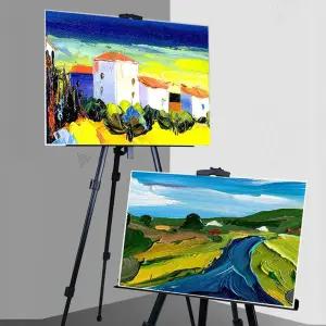 키밍 휴대용 철제 이젤 미술 그림 취미 실내 야외 미술용 그릴때 화가 디자인 풍경 인물 스케치북 아트 예