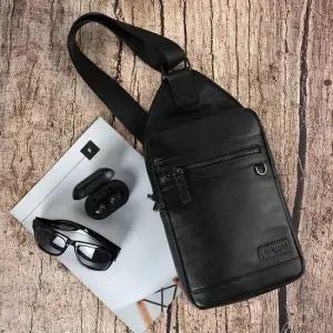 데일리 맨스 모던 픽 가죽 슬링백 힙색 가죽가방 남성가죽가방 가죽크로스백